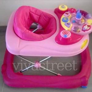 trotteur bébé rose