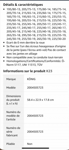 Location : chaine a neige Location : chaine a neige