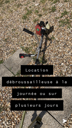 Location debroussailleuse entre particuliers