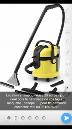 Location shampouineuse entre particuliers