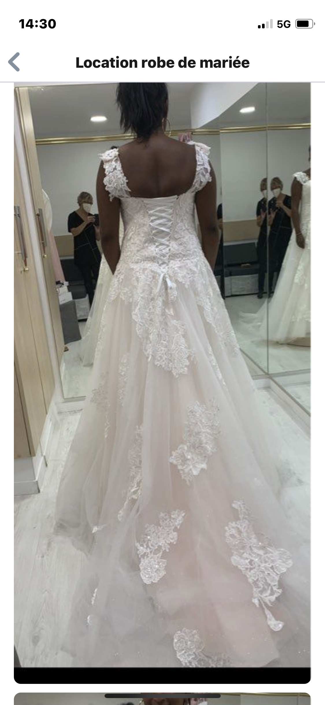 Location robe de mariee 38 entre particuliers