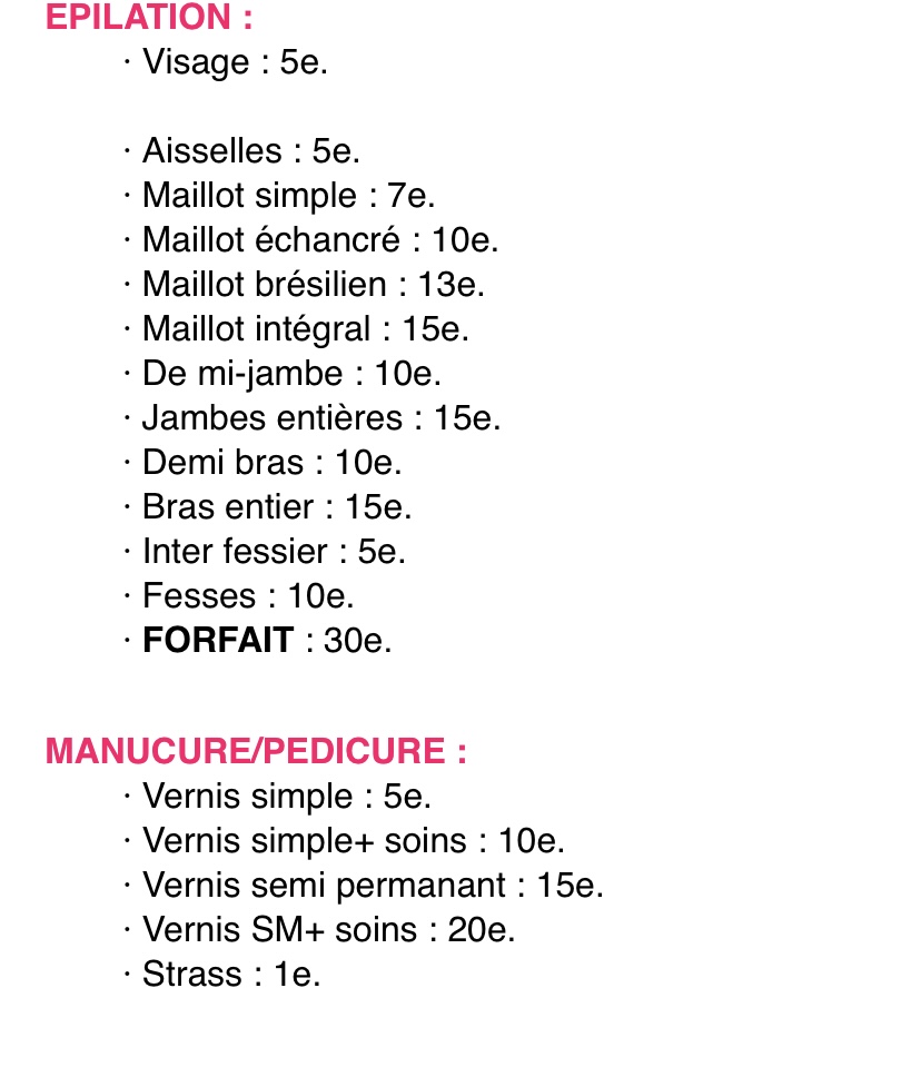 Service estheticienne 77 entre particuliers