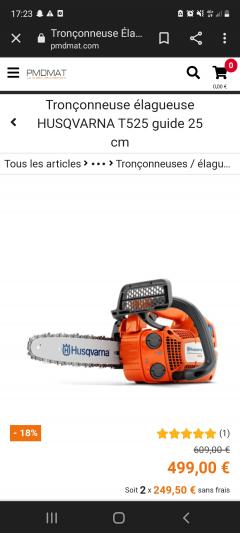 Tronçonneuse élagueuse HUSQVARNA T525