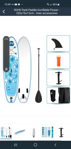 Louer le paddle