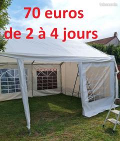 Location tente reception entre particuliers