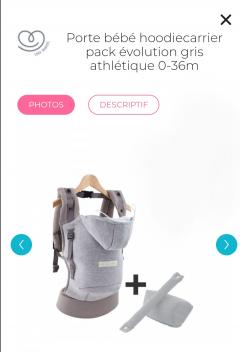 Location porte bebe entre particuliers