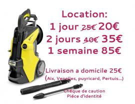 Location nettoyeur haute pression entre particuliers