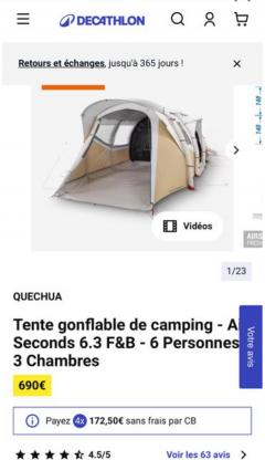 Louer la tente