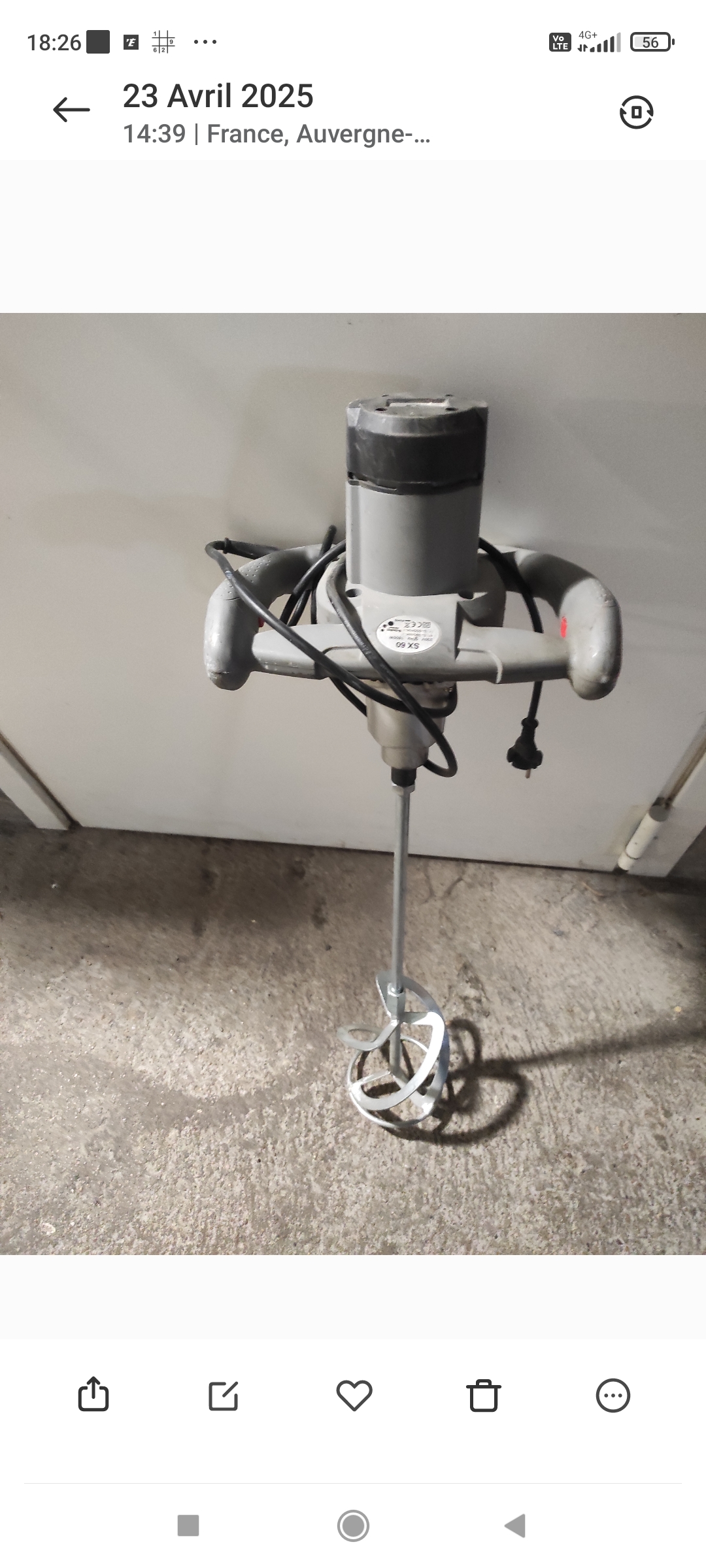 Location malaxeur 69 entre particuliers