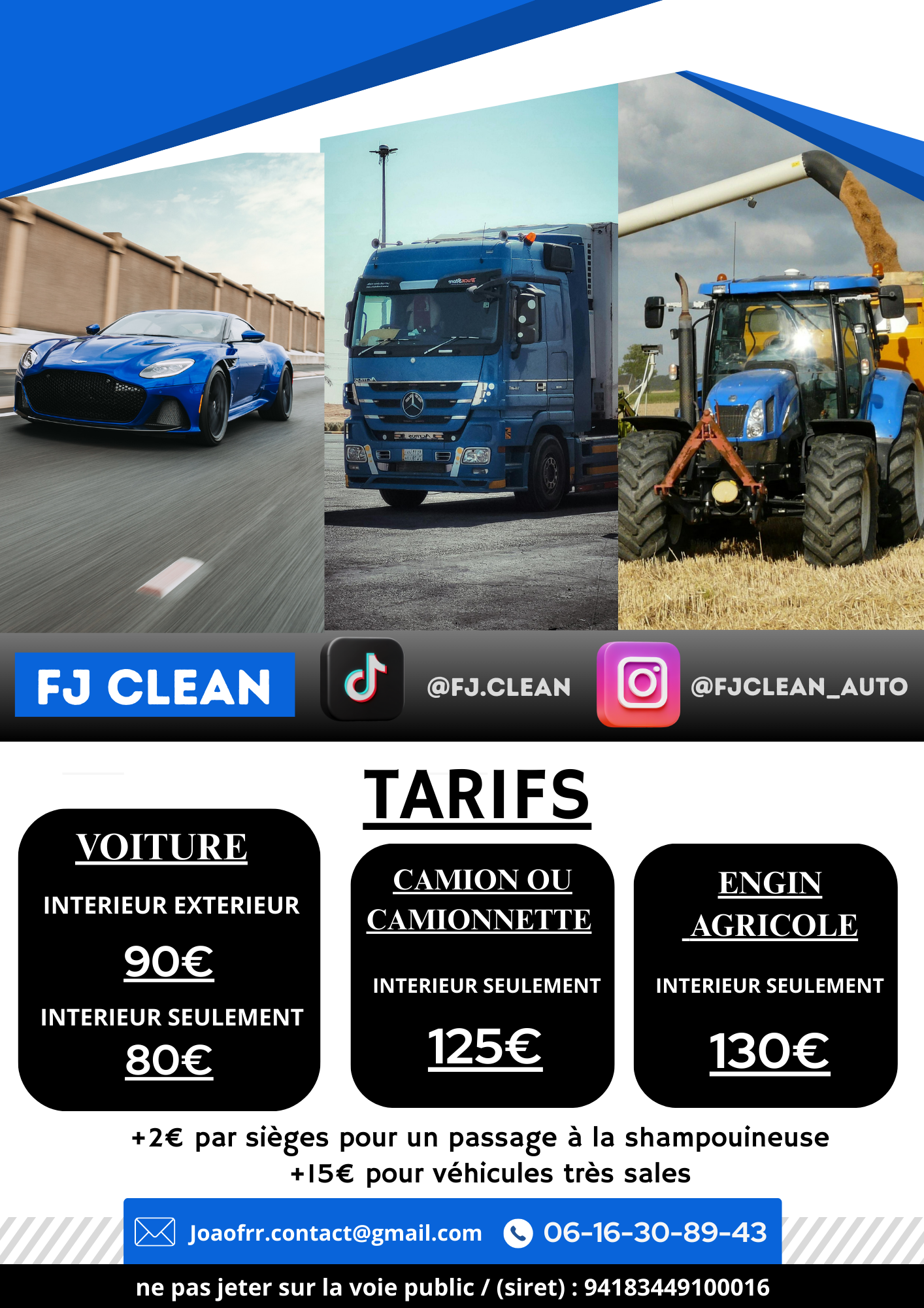 Service lavage automobile 45 entre particuliers