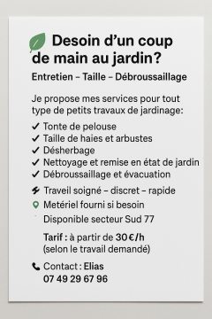 Demander une tonte