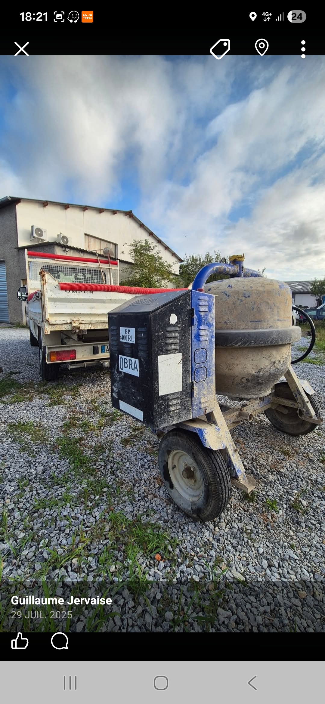 Location betonniere 64 entre particuliers