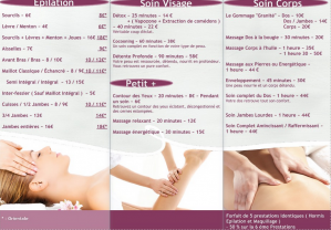 Service : estheticienne Service : estheticienne