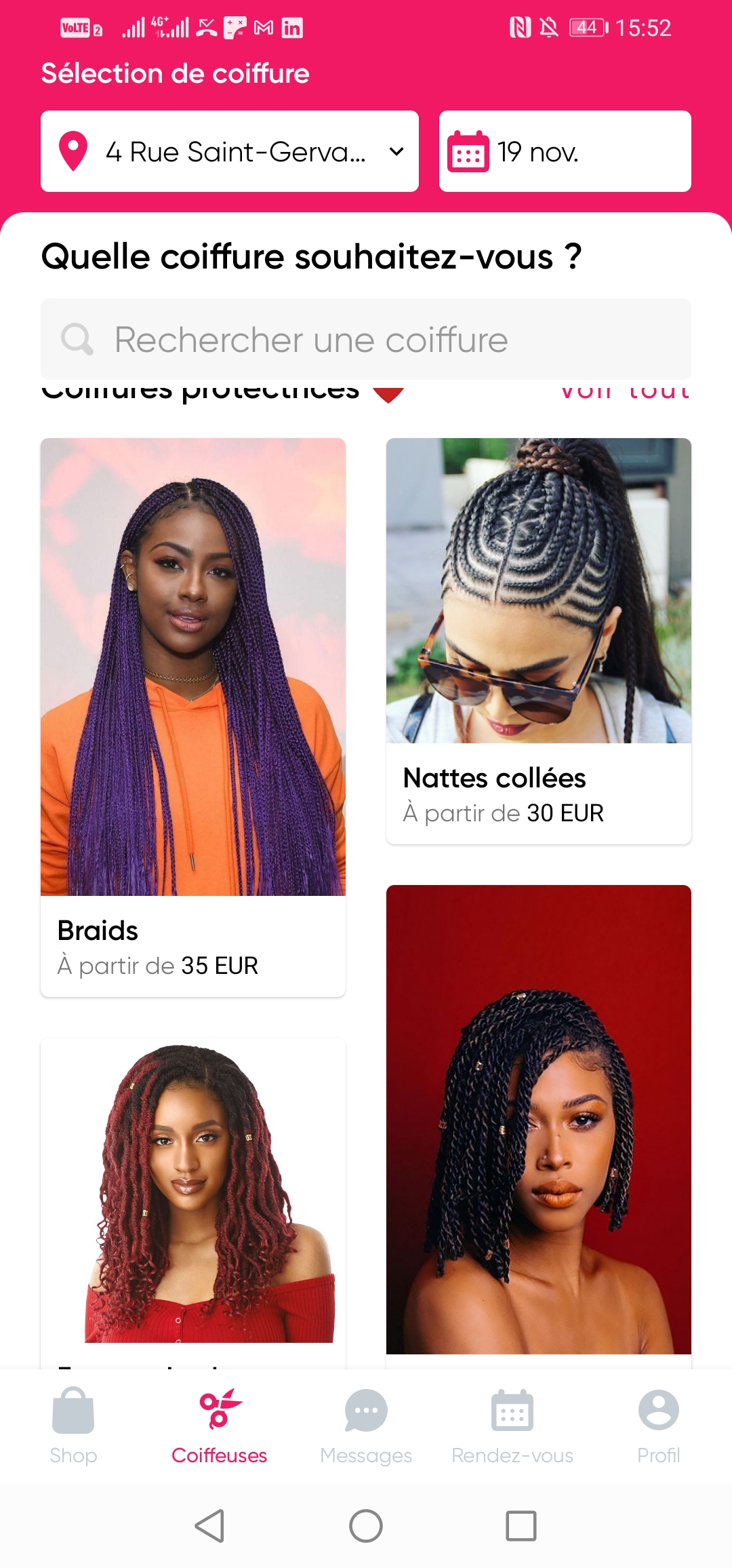 Service coiffure 92 entre particuliers