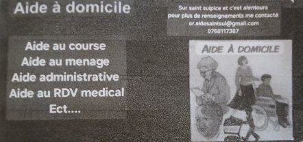 Service : aide menagere Service : aide menagere