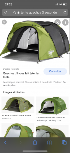 Louer la tente