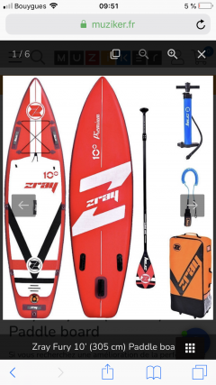 Louer le paddle