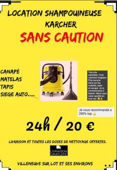 Louer la shampouineuse