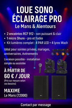 Location : platine de mixage