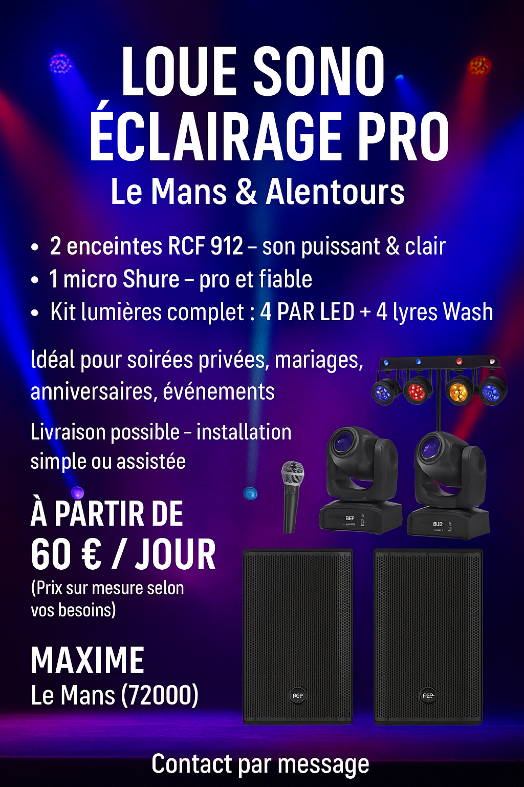 Location platine de mixage 72 entre particuliers