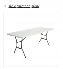 Louer la table