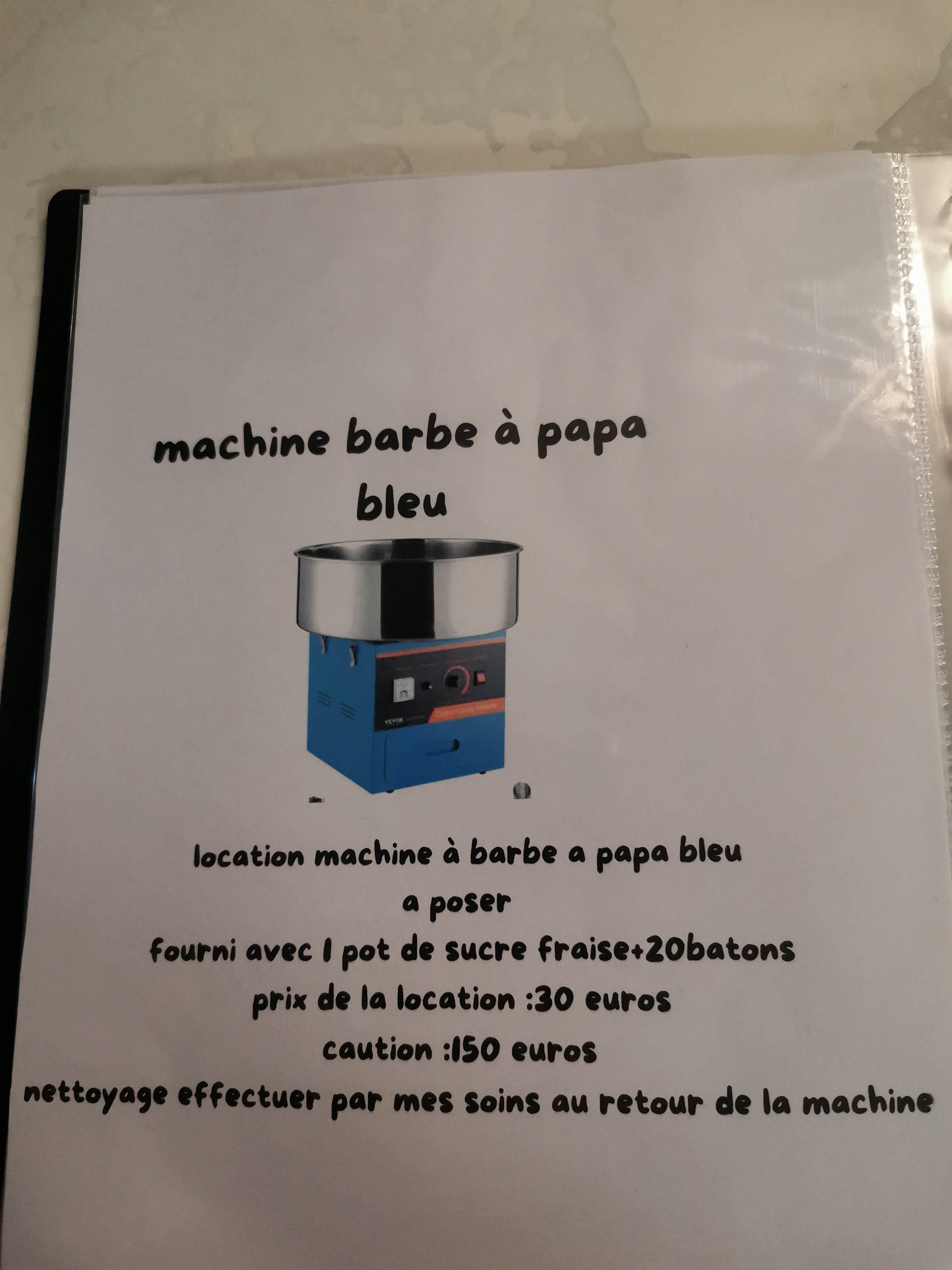 Location machine barbe a papa 59 entre particuliers