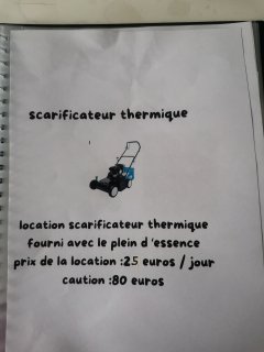 Location : scarificateur