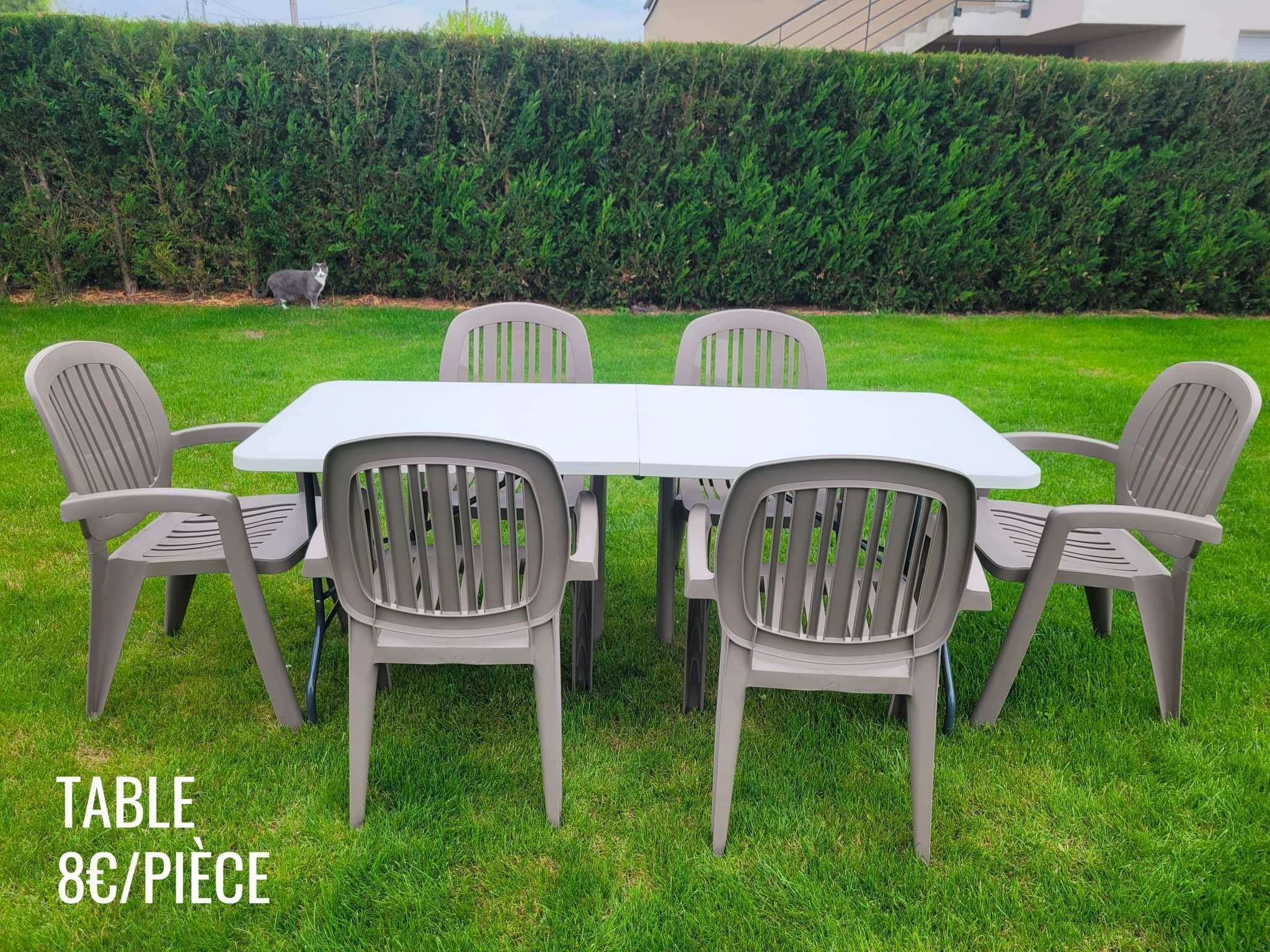 Location mobilier de jardin 68 entre particuliers