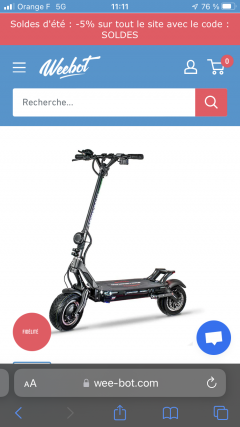 Louer la trottinette