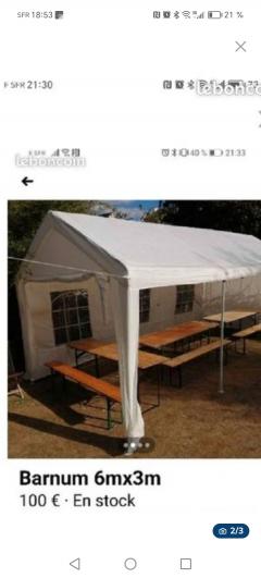 Location tente reception entre particuliers