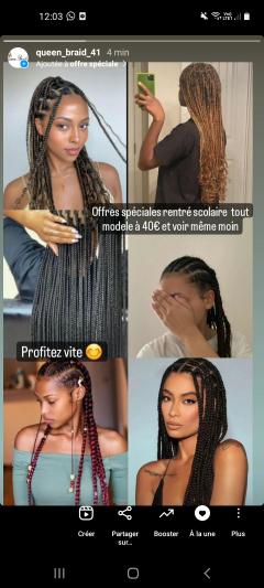 Service tresses africaines entre particuliers