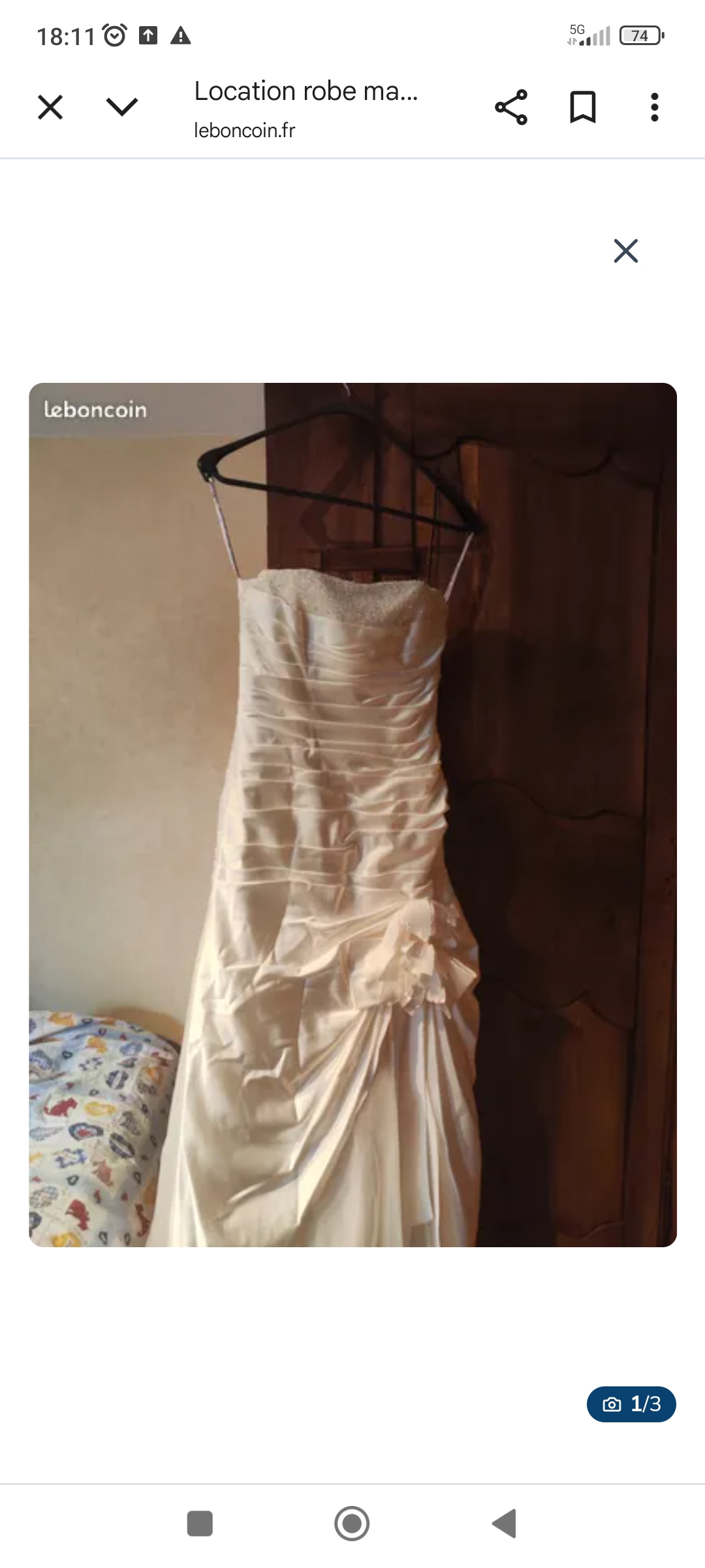 Location robe de mariee 63 entre particuliers