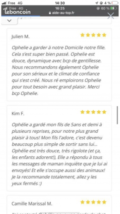 Service : babysitter Service : babysitter