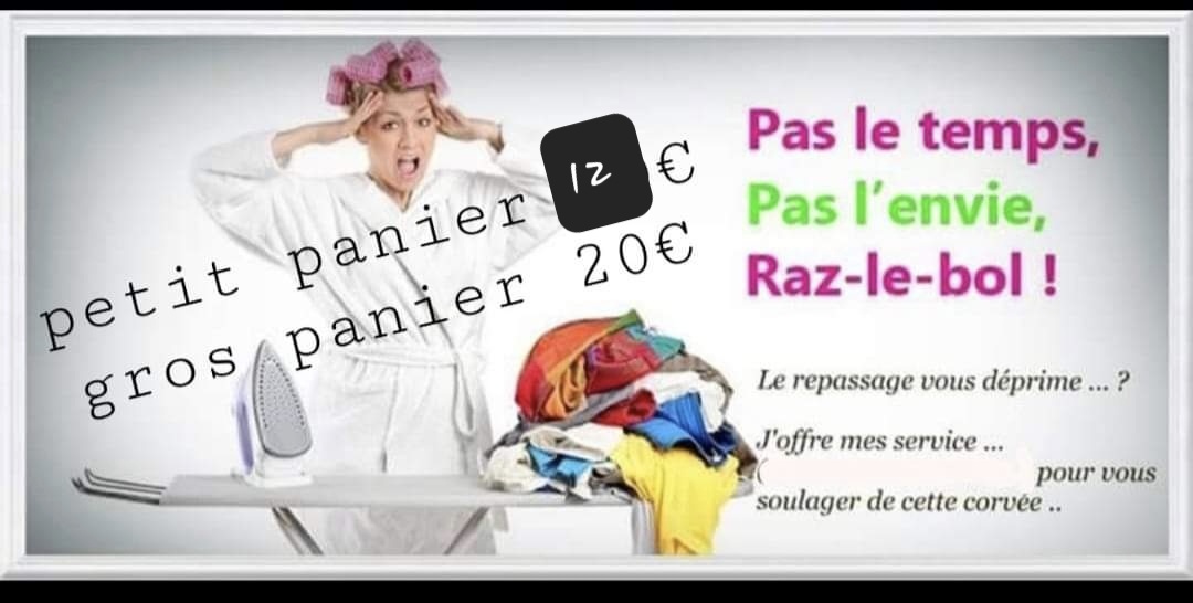 Service repassage 55 entre particuliers