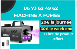 Location machine a fumee entre particuliers