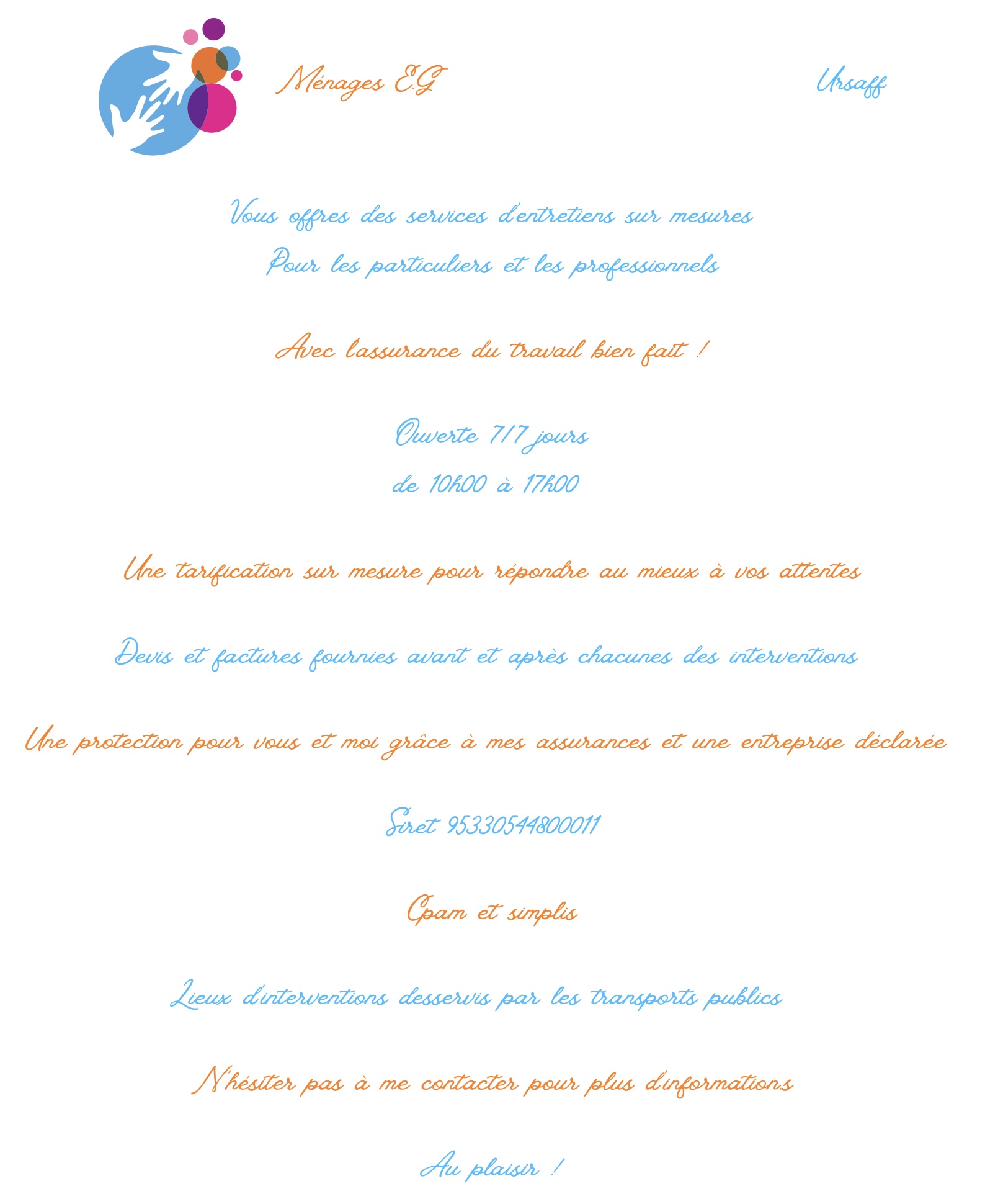 Service aide menagere 83 entre particuliers
