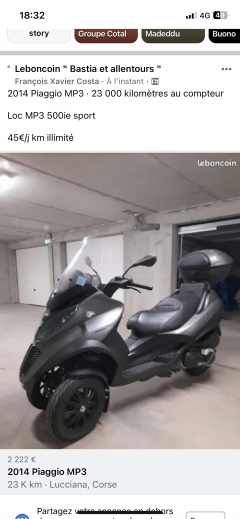 Louer le scooter