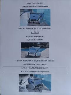 Location robot piscine entre particuliers