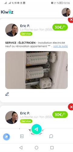 Service electricien entre particuliers