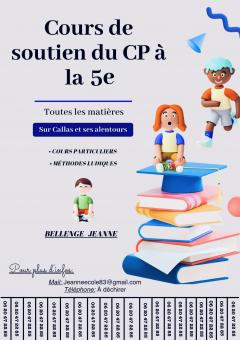 Service : soutien scolaire Service : soutien scolaire