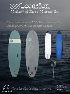 Louer la planche de surf