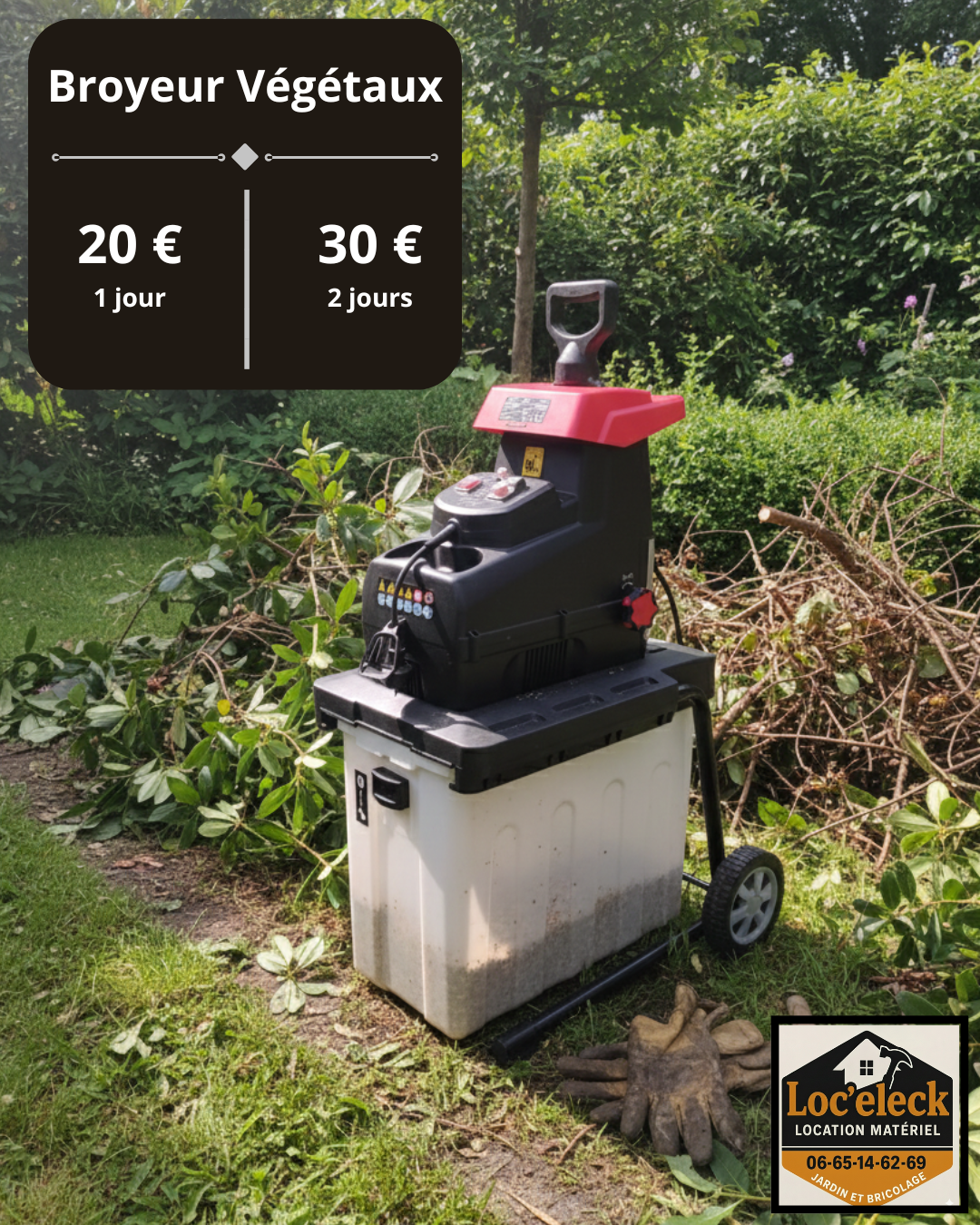 Location broyeur a vegetaux 35 entre particuliers