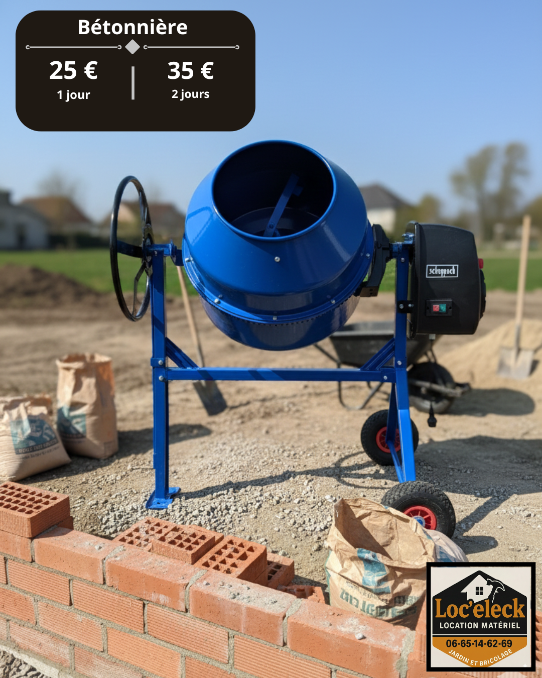 Location betonniere 35 entre particuliers