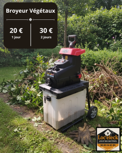 Location : broyeur a vegetaux