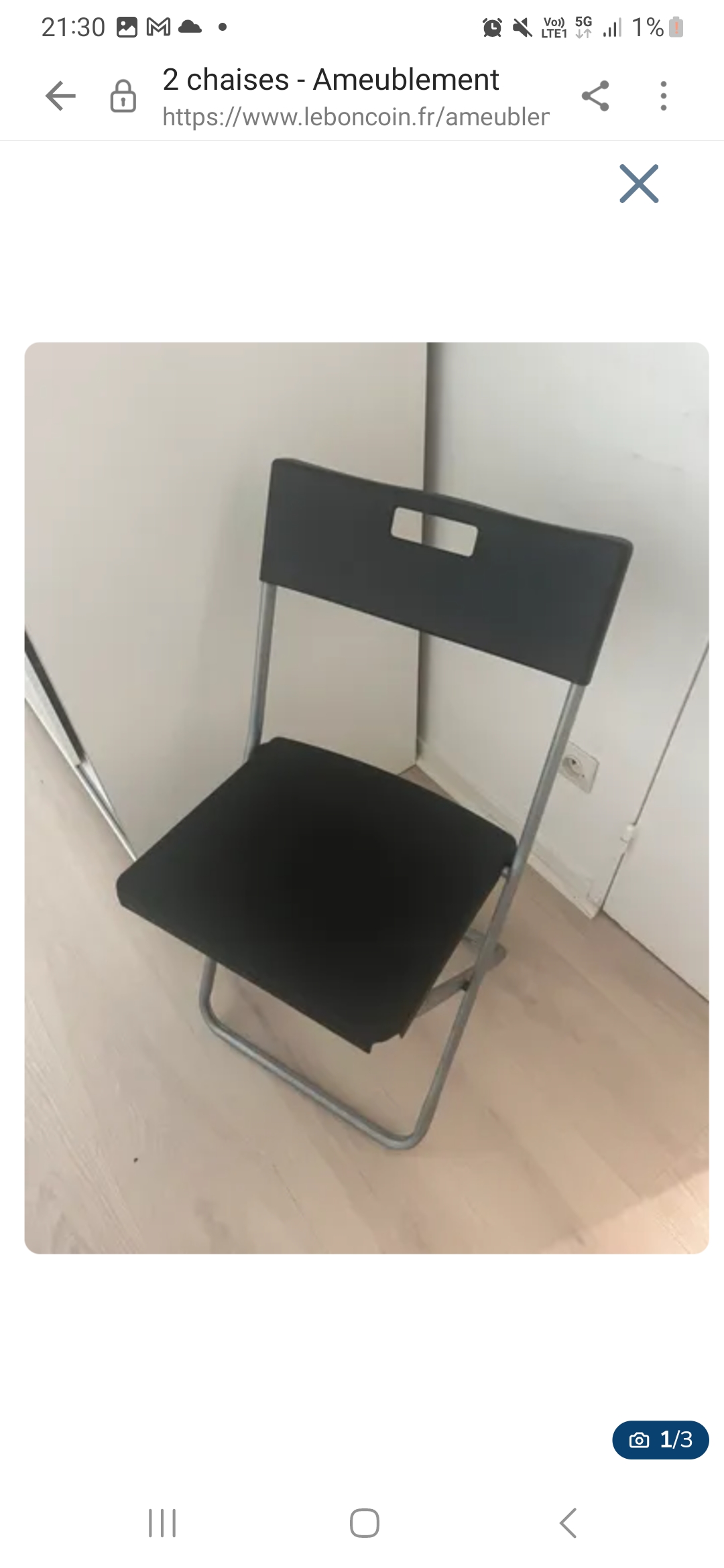 Location chaise 95 entre particuliers