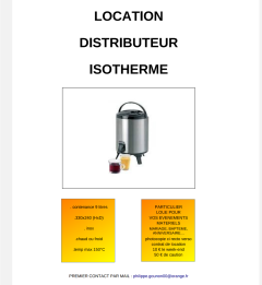 Location : materiel professionnel