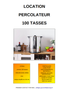 Location : percolateur