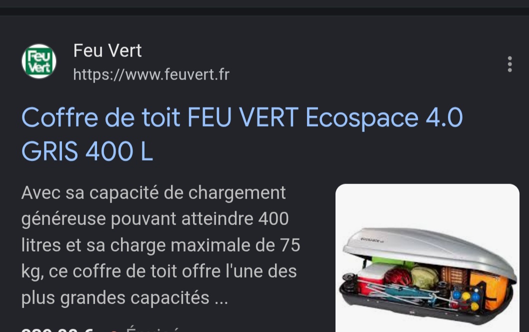 Location coffre de toit entre particuliers (42)