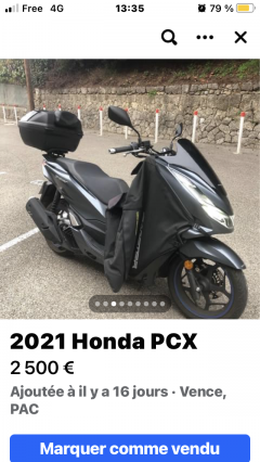 Louer le scooter