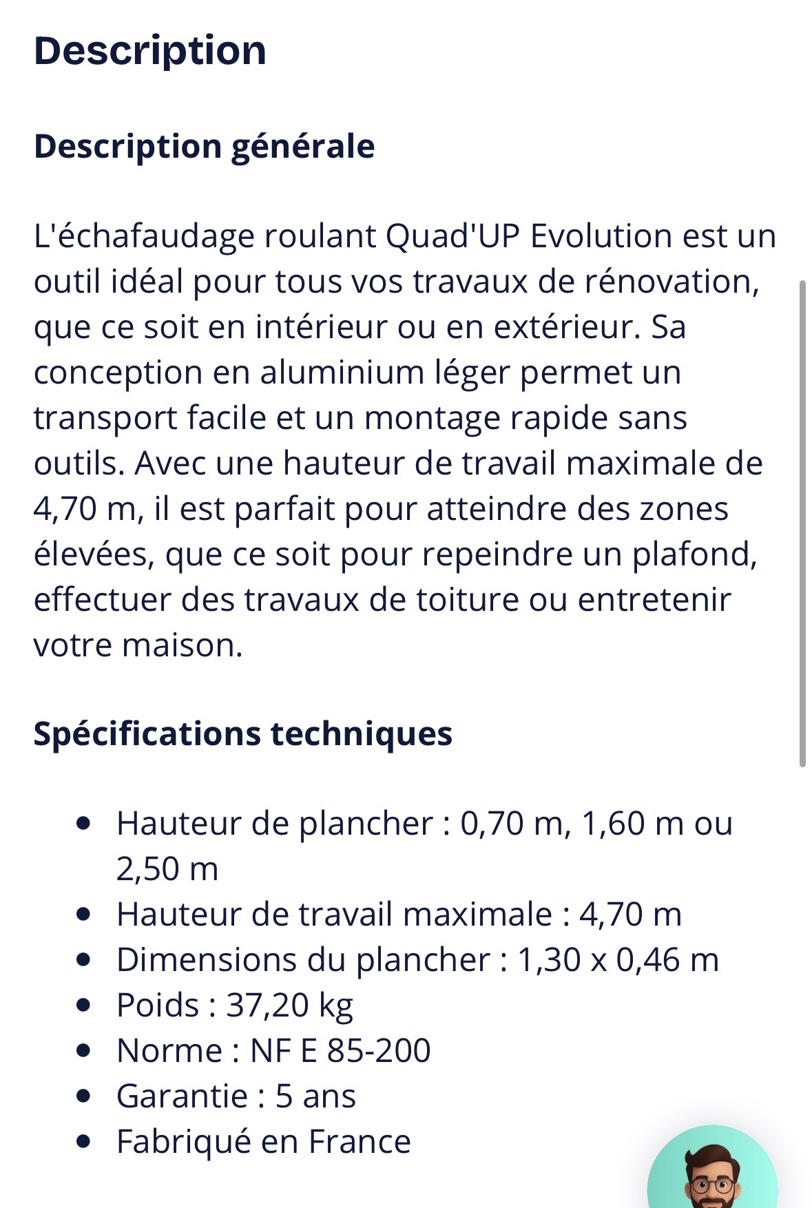Location echafaudage entre particuliers (33)